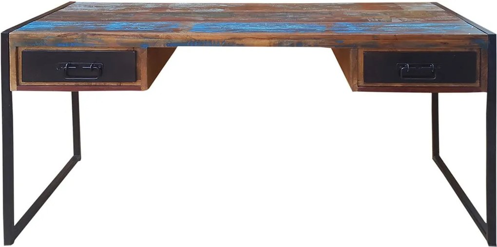 SIT MÖBEL Pracovný stôl BALI 145 × 70 × 76 cm 145 × 70 × 76 cm / vnútorná veľkosť zásuviek – 27,5 × 36 × 8,5 cm, sila nožičiek – 2,5 × 2,5 cm