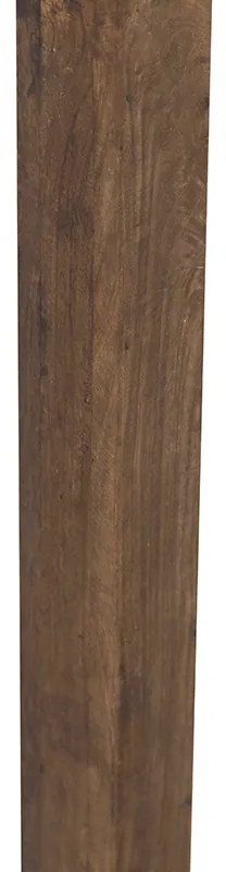 Priemyselná stojaca lampa bronzová s mangovým drevom - Mangoes