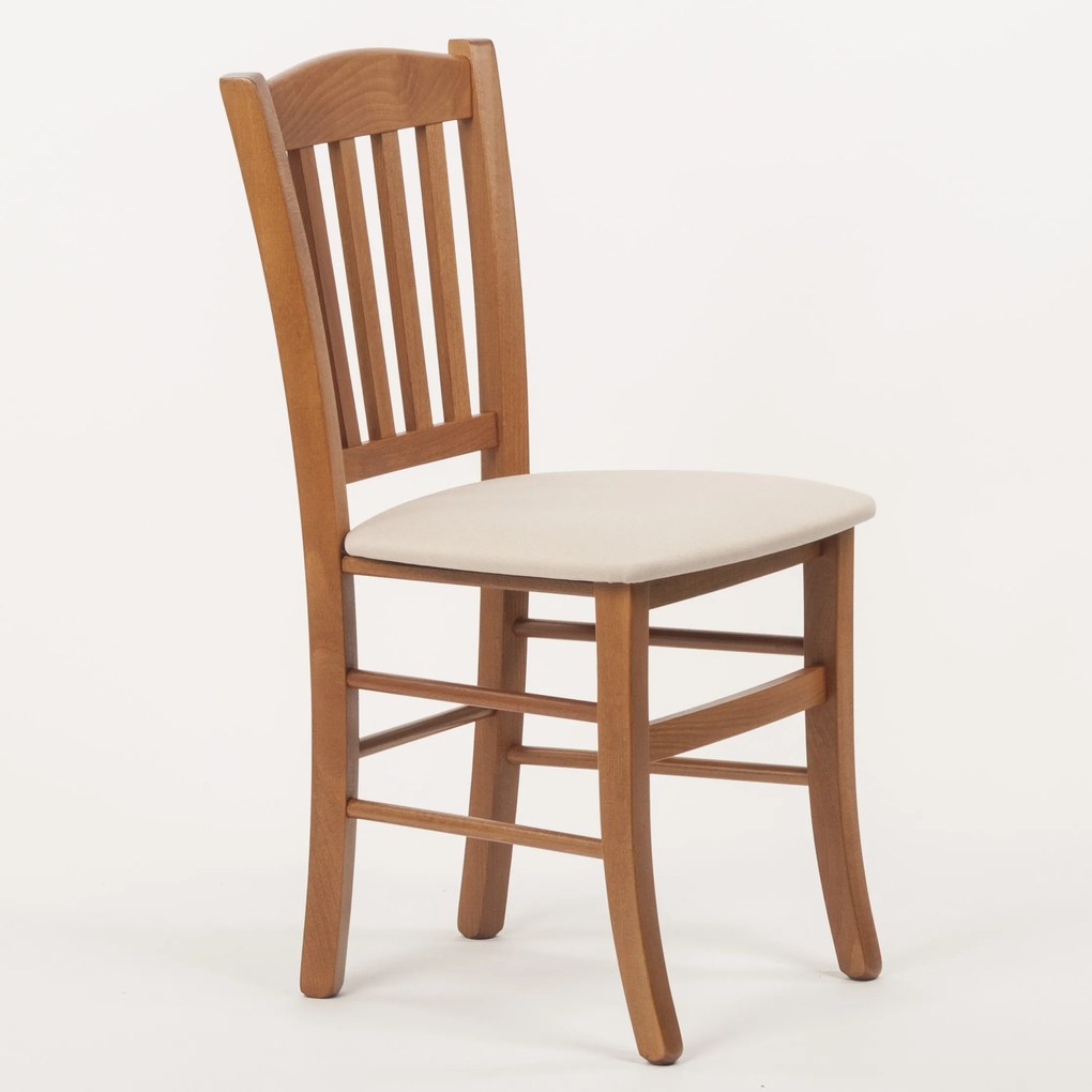 Stima Stolička VENETA s čalúneným sedákom Vyberte odtieň ->: Jelša, Vyberte látku ->: LUX Hnedá 12