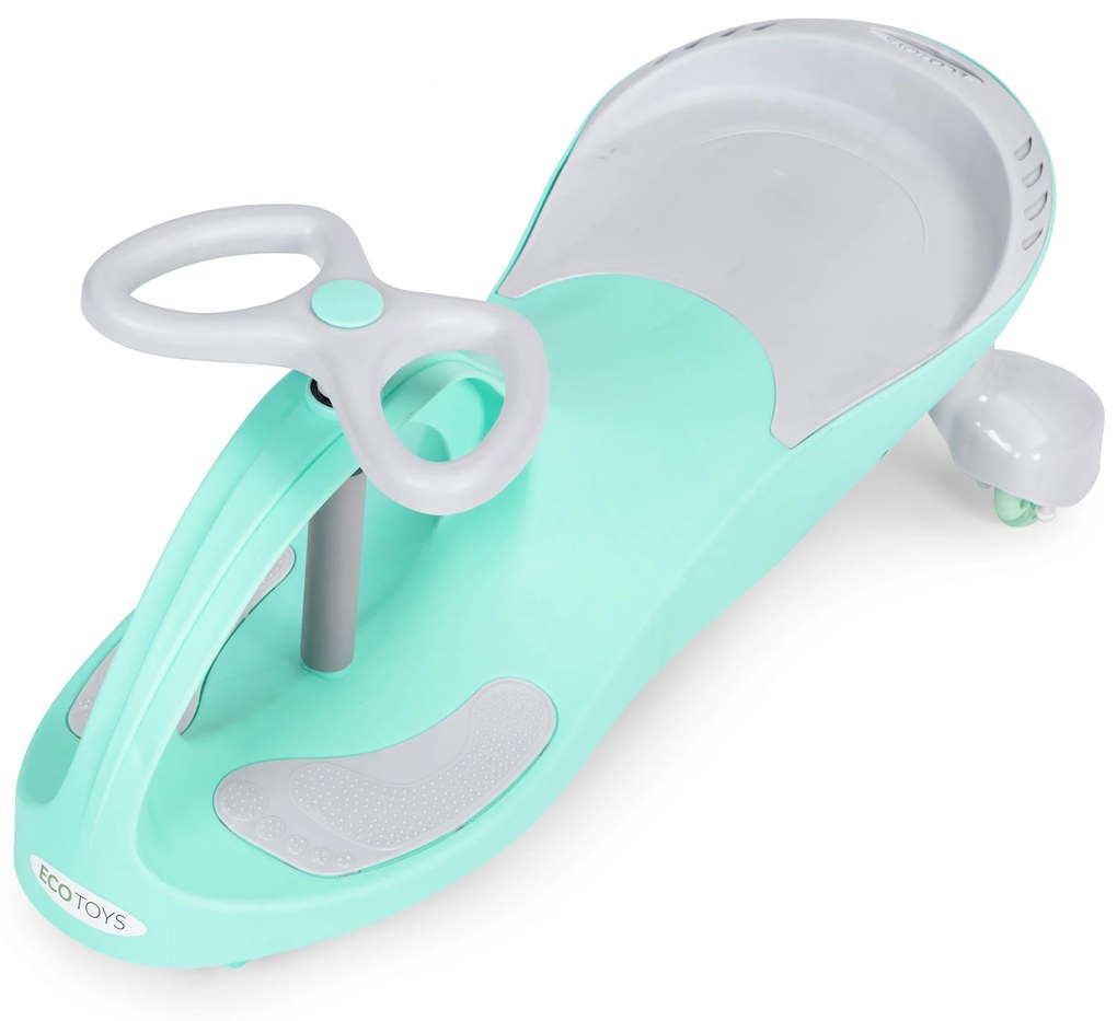 Detské odrážadlo s LED kolesami, zelené, ECOTOYS