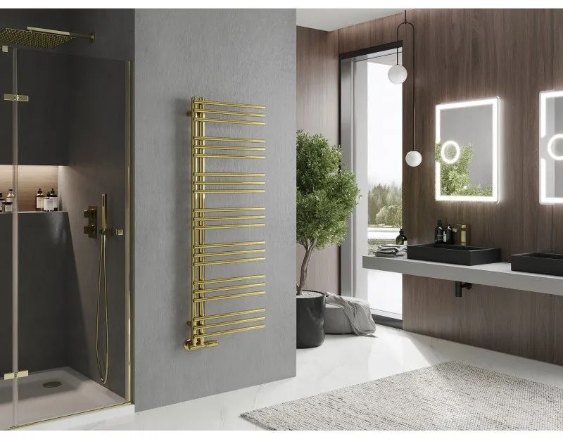 Mexen Neptun, vykurovacie teleso 1400x500 mm, 420 W, zlatá lesklá, W101-1400-500-00-50