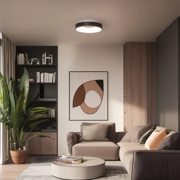 Brilagi - stmievateľné LED stropné svietidlo FALCON II LED/67W/230V priemer 40 cm čierne s diaľkovým ovládaním