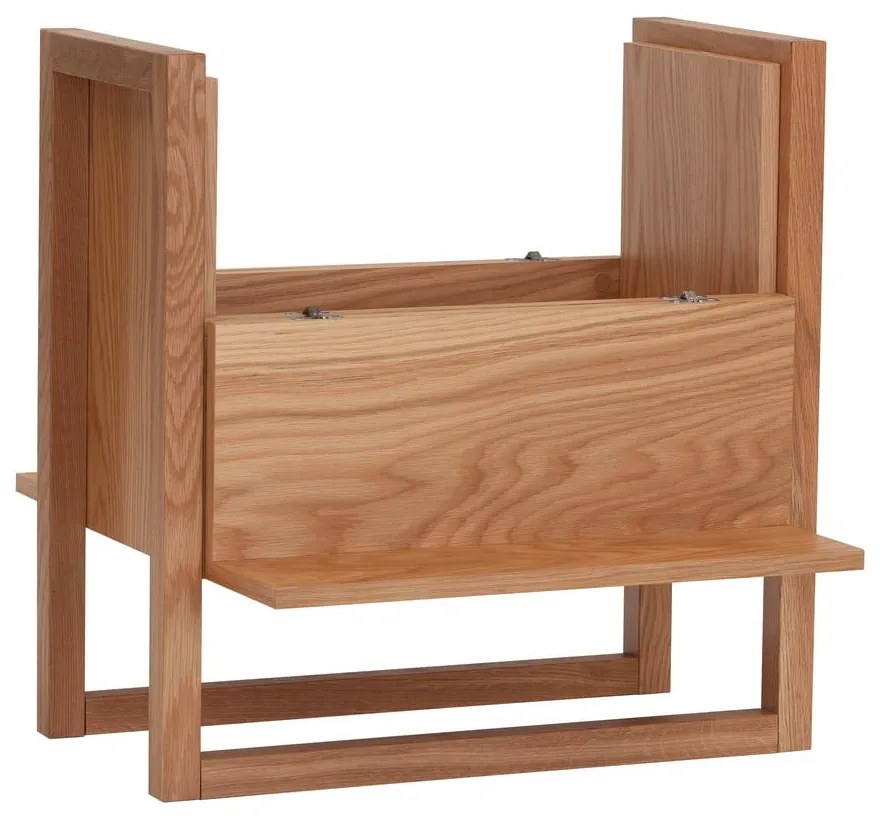 Vinotéka z dubového dreva v prírodnej farbe 59x60 cm NewEst - Woodman