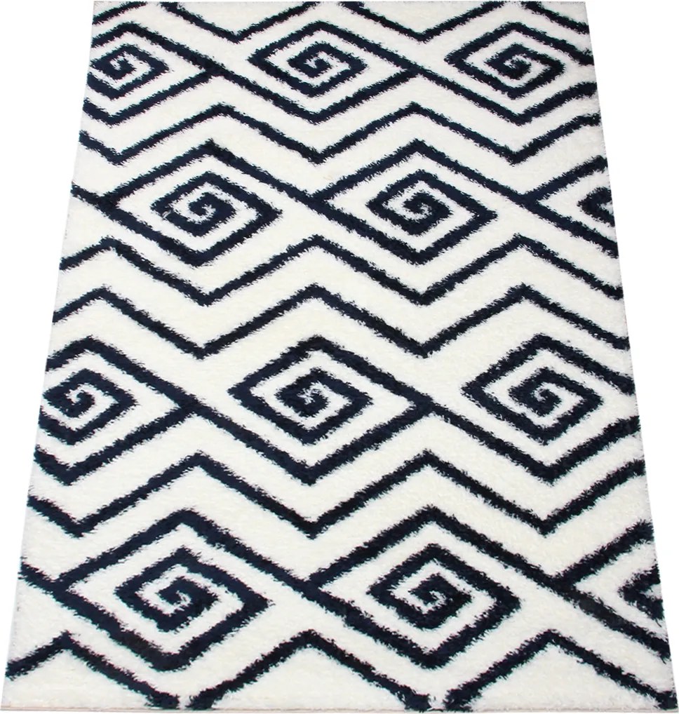 Koberec Boho 638 CREAM/NAVY BLUE rozmery koberec: 80x150 cm