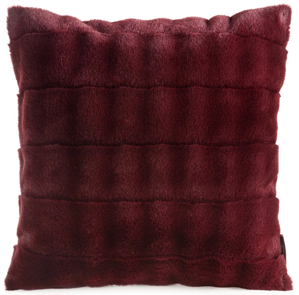 DEKORAČNÁ OBLIEČKA NA VANKÚŠ RABID5 45X45 CM BORDOVÁ