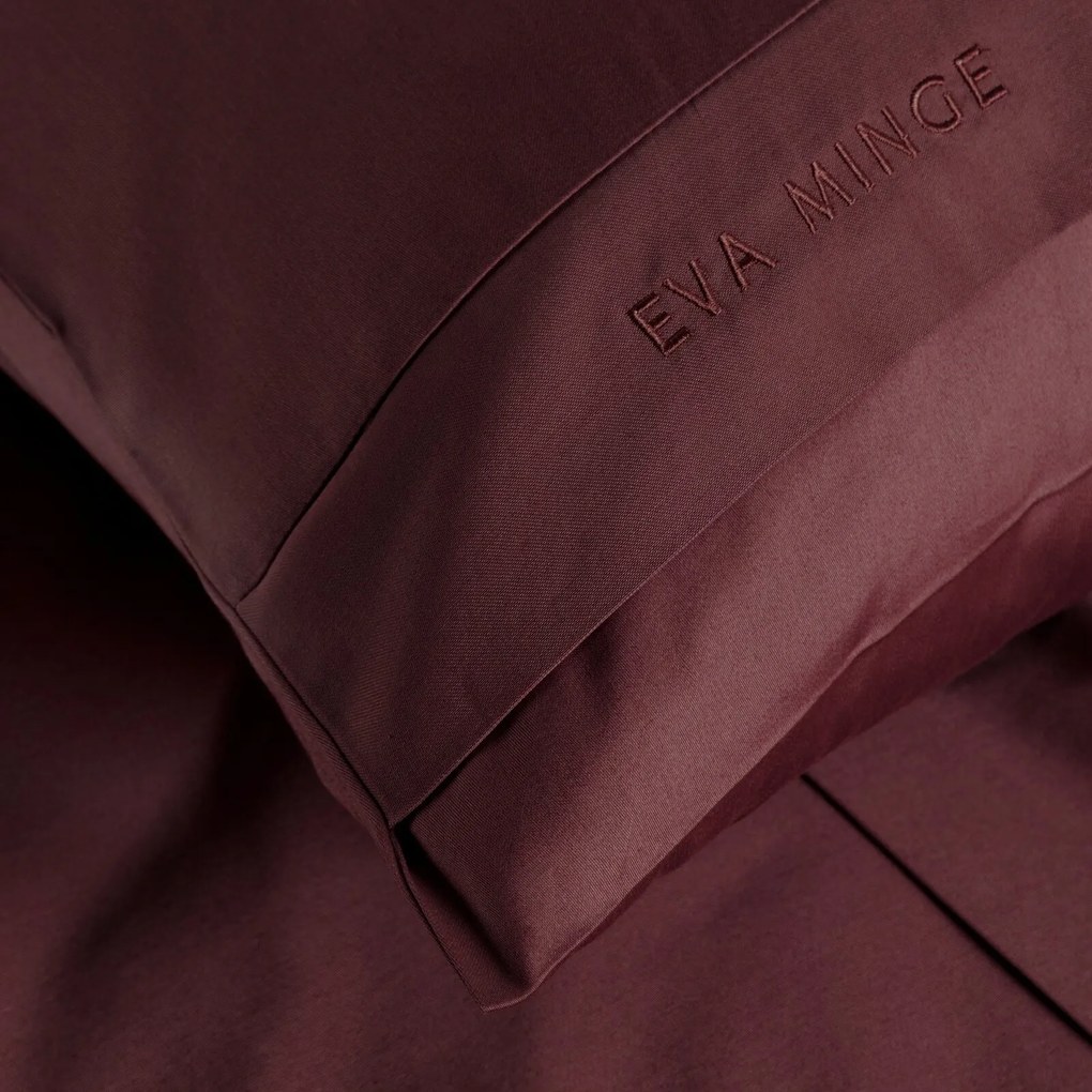 MAKOSATÉNOVÉ OBLIEČKY EVA MINGE ELEGANT1H 160X200 CM, 2 KS 70X80 CM BORDOVÉ