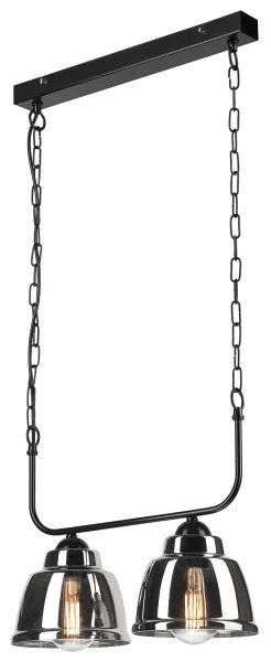 Luster na reťazi MARIO 2xE27/60W/230V chróm