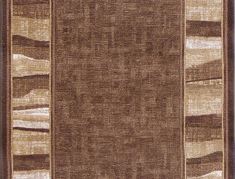 Associated Weavers, Protišmykový behúň na mieru Linea 44, šíre 100 cm, hnedá, chodba / predsieň