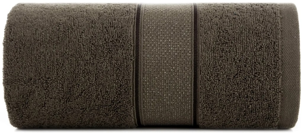 BAVLNENÝ UTERÁK LIANA 50X90 CM TMAVOHNEDÁ