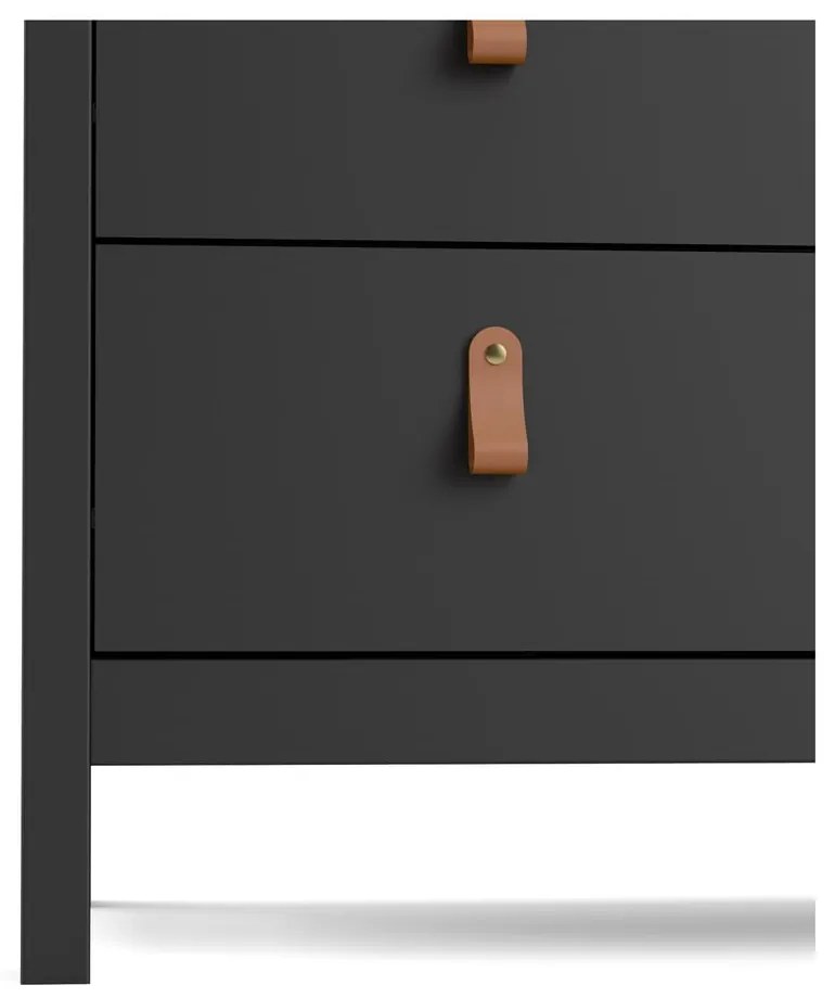 Čierna vysoká komoda 82x99 cm Madrid – Tvilum