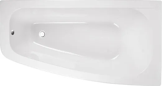 Besco Akrylátová asymetrická vaňa Luna 150x80 BESCO-Farba: Biela, BESCO-Orientácia: Ľavá