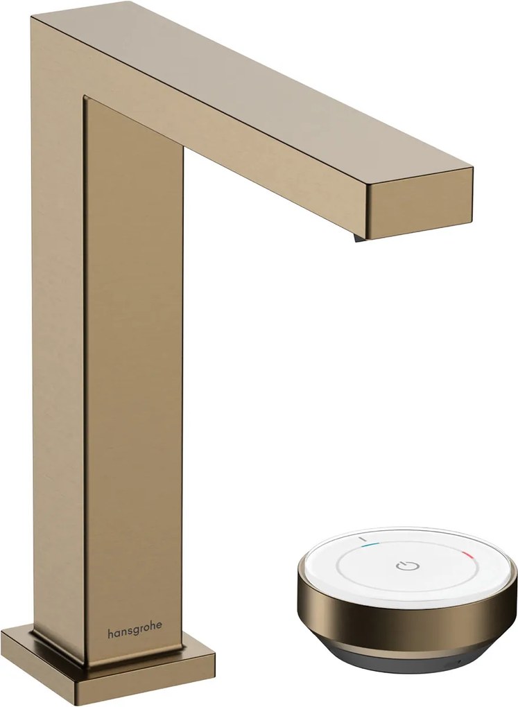Hansgrohe Tecturis E, dvojotvorová umývadlová batéria 150 CoolStart EcoSmart+ s odtokovou súpravou, kartáčovaný bronz, HAN-73053140