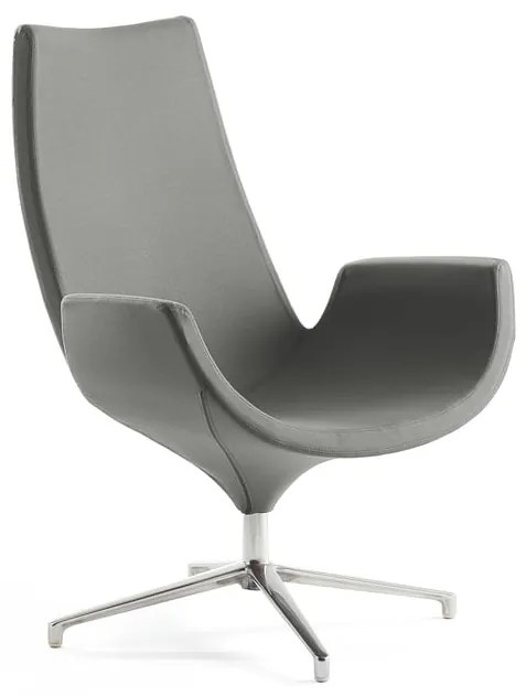 Kreslo ENJOY, vysoké operadlo, tmavošedá