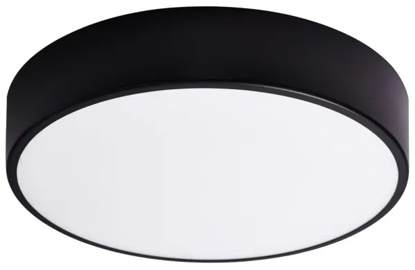 Kúpeľňové stropné svietidlo CLEO 3xE27/24W/230V pr. 40 cm čierna IP54