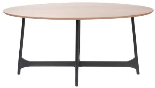 Jedálenský stôl SAVELMA naturálny s čiernymi nohami 892290