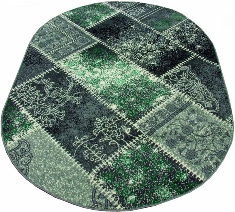 Kusový koberec PP Mirela zelený ovál, Velikosti 120x170cm