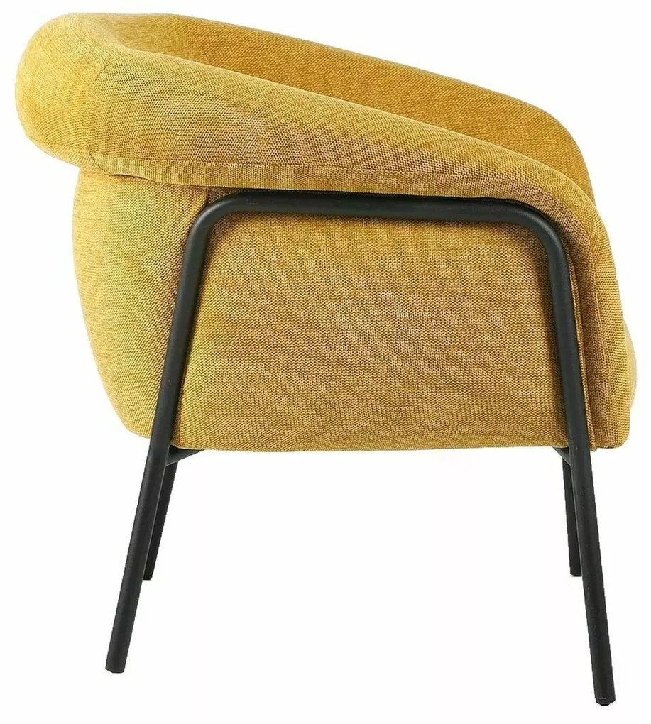 Designové křeslo Clover hořčicové