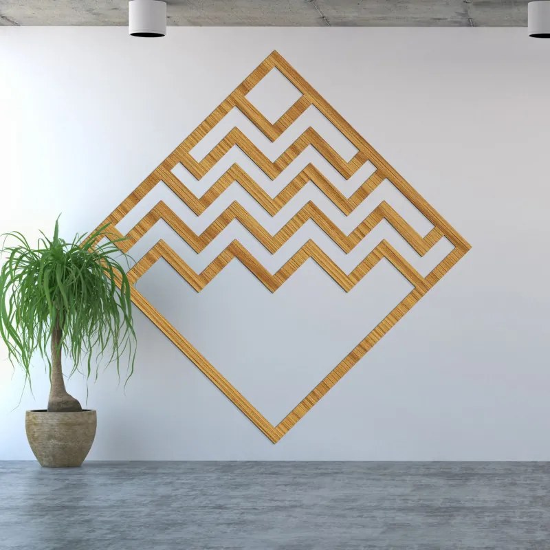 Geometrická nástenná dekorácia štvorec | SENTOP HDF0397-A