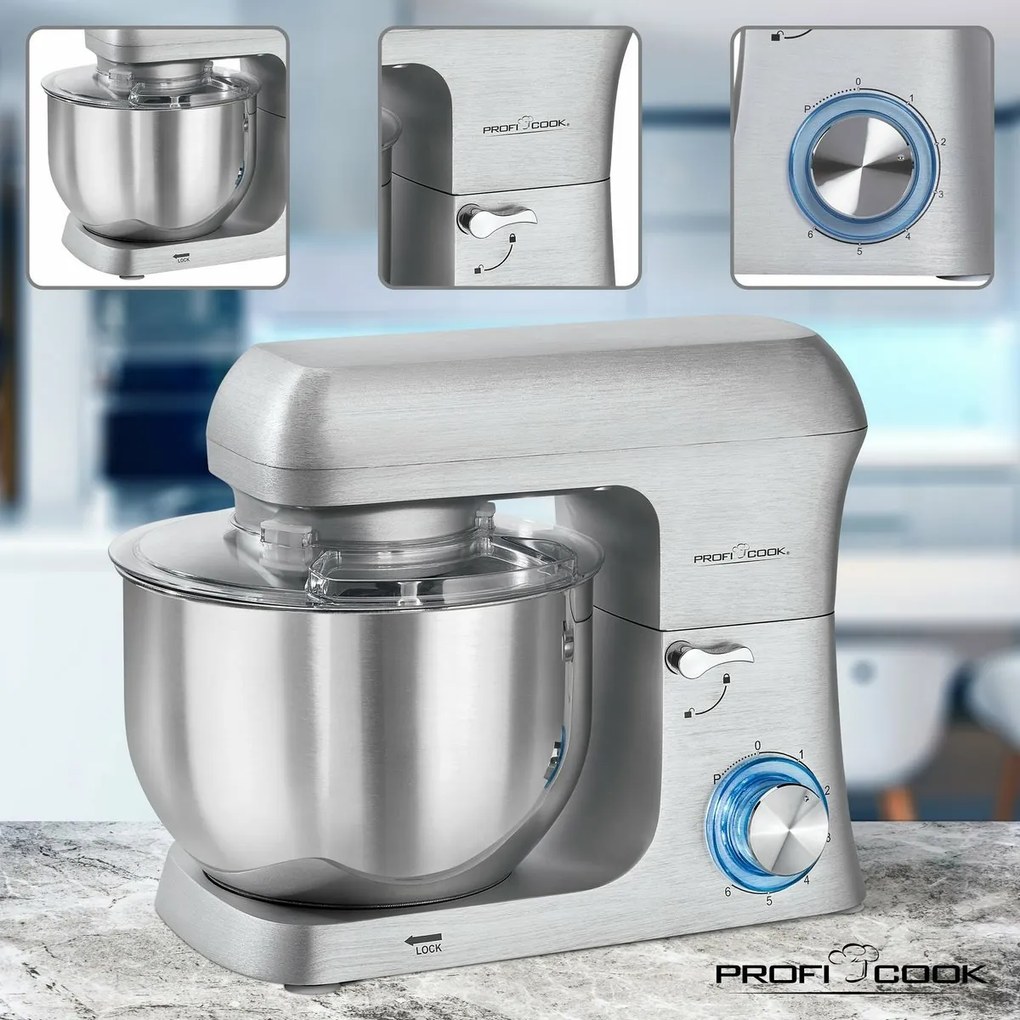 ProfiCook KM 1188 kuchynský robot alu 6 l