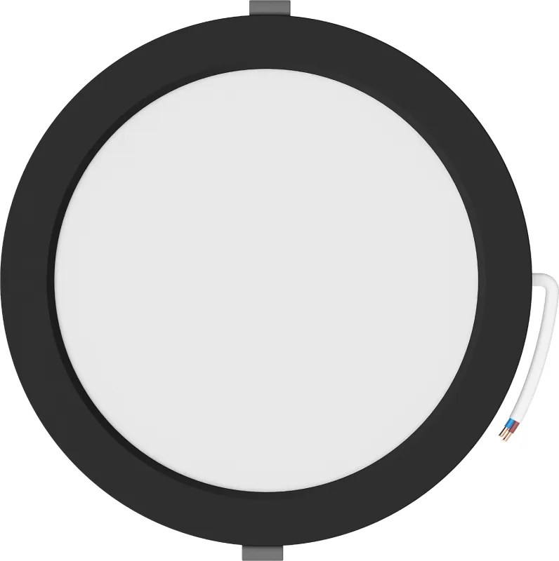 Mexen LDRR, LED stropné svietidlo na zapustenie, priemer 12 cm 22 cm, 18W, studená - 6500K, 1440 lm, čierna - L210-022-1865-70