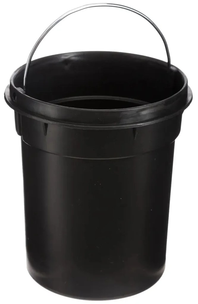 Odpadkový kôš s bambusovým vekom NATUREO 3L, čierny