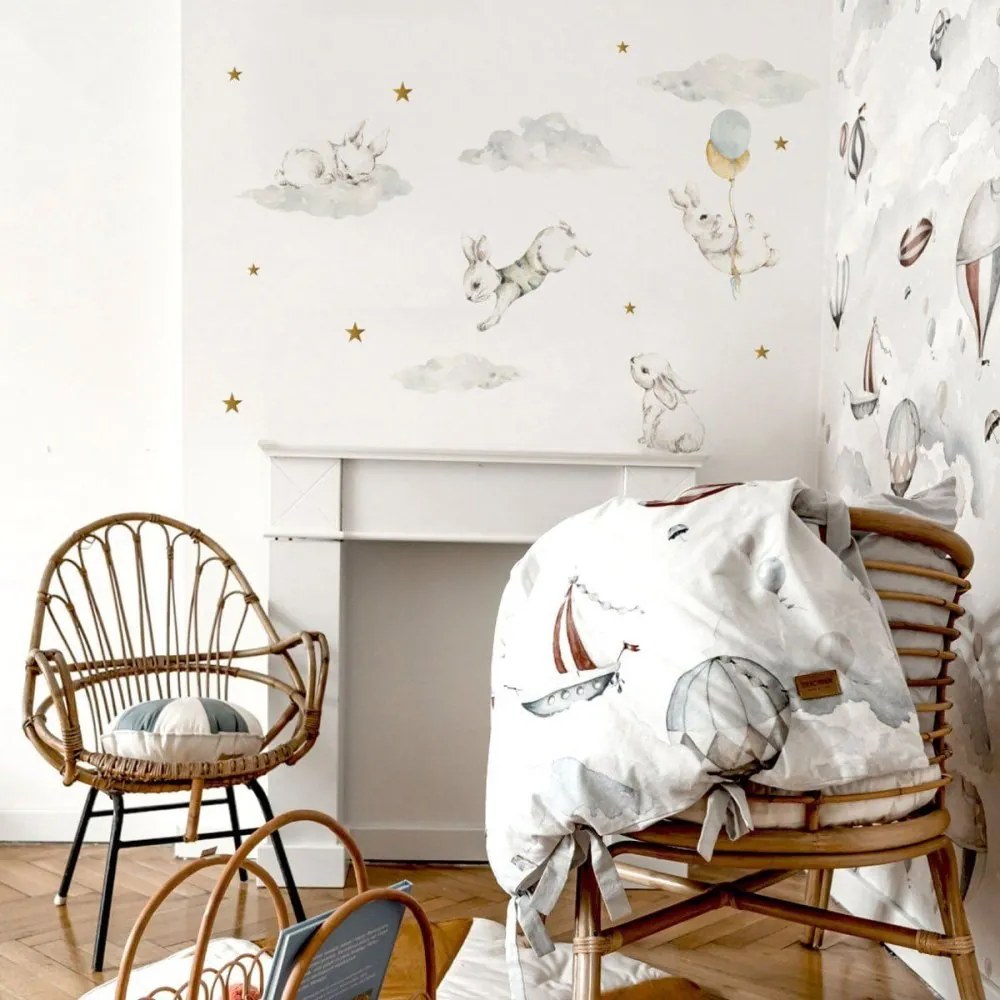 Samolepka do detskej izby Mraky na oblohe