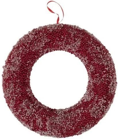 Červený zimné veniec z bobuliek - Ø 50 * 7 cm