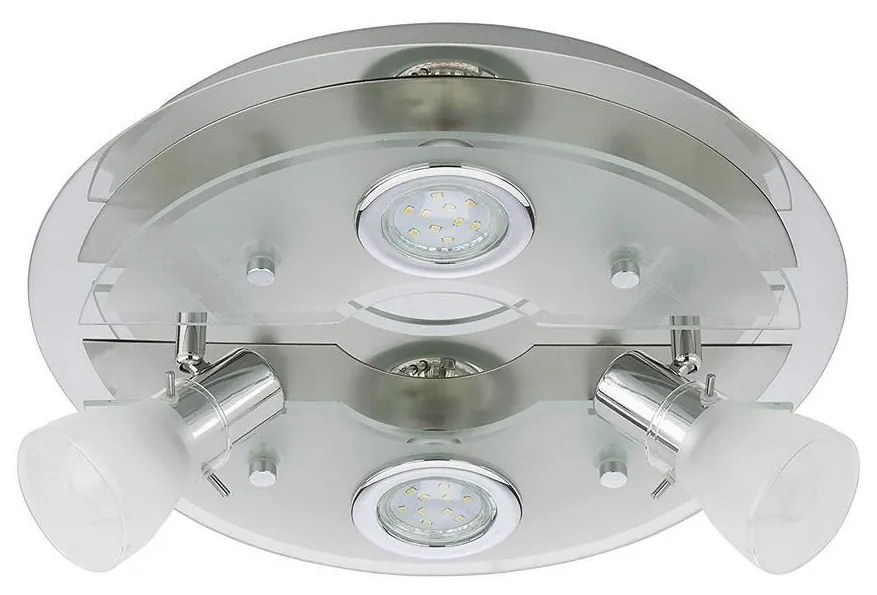 Briloner Briloner 3560-042 - LED Stropné bodové svietidlo VASO 2xGU10/3W + 2xE14/3,2W/230V BL0372