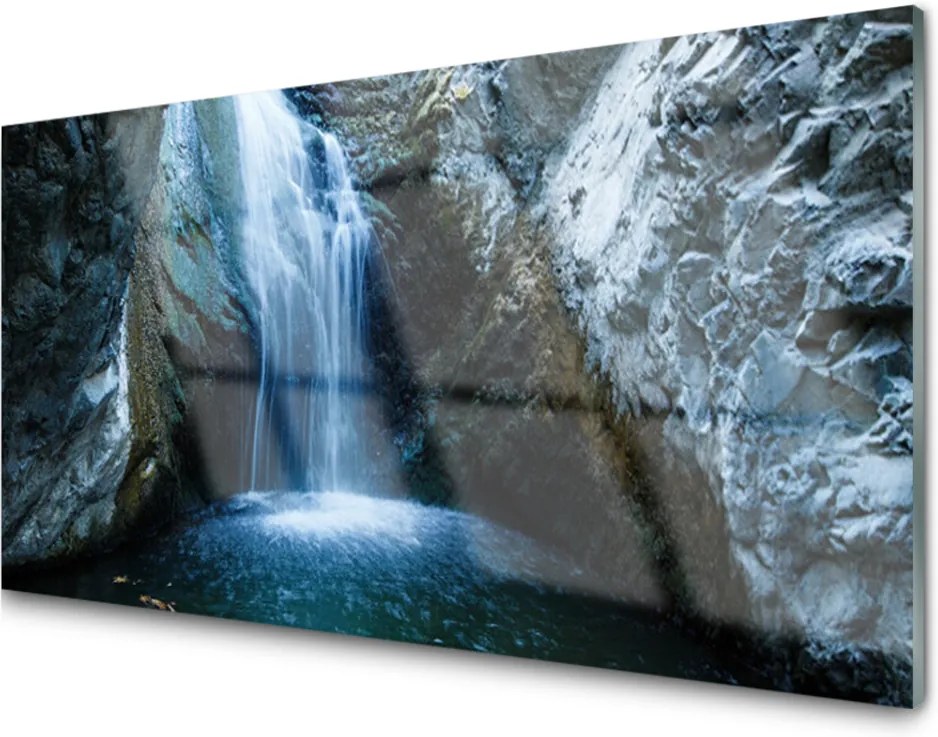 Akrylové obraz Skleněný vodopád příroda