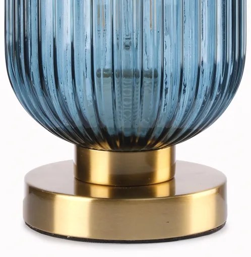ONLI - Stolná lampa DOROTY 1xE27/22W/230V modrá/zlatá