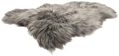 Pravá ovčia dekoratívna koža Island sivá