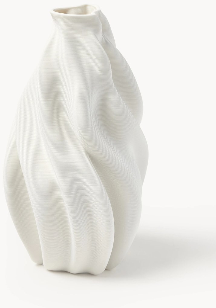 3D tlačená porcelánová váza Melody, V 29 cm