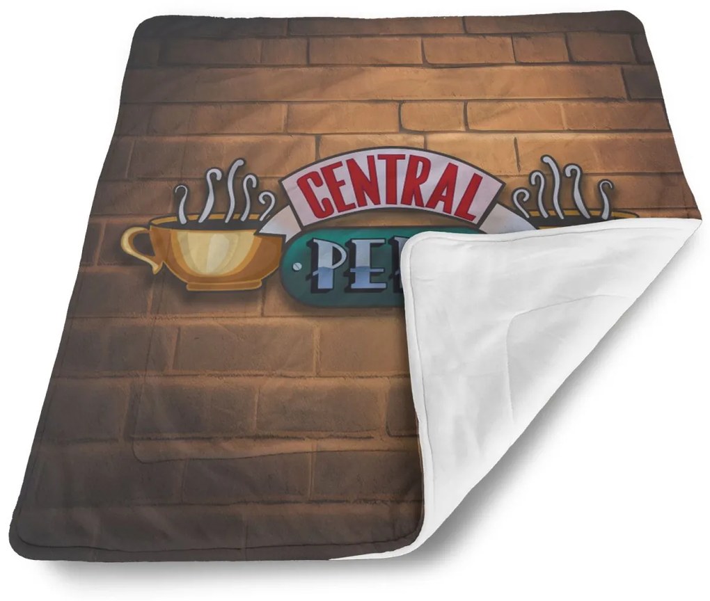 Sablio Deka pre bábätko Seriál Priatelia CENTRAL PERK Tehly - 90x120 cm