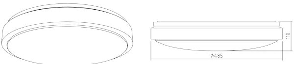 APLED - LED Stropné svietidlo LENS R TRICOLOR LED/36W/230V IP41 2520lm