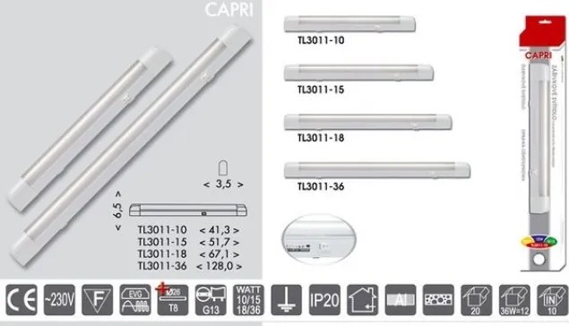 Zářivkové svítidlo Ecoplanet Capri TL3011-36W