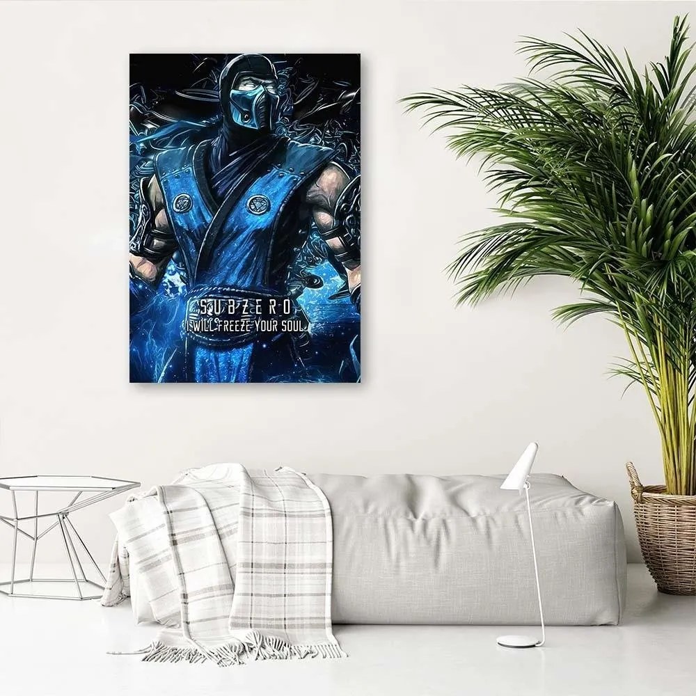 Gario Obraz na plátne Hra Mortal Kombat Postava Sub-Zero - SyanArt Rozmery: 40 x 60 cm