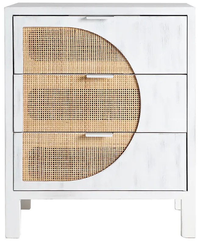 Nočný stolík menze 60 x 38 cm biely MUZZA