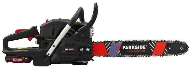 Parkside Performance® Benzínová reťazová píla s elektrickým štartovaním Ppbks 56 A1 + Náhradné pílové reťaze PEK 18 A1 – 18" – 1,5 mm, 2 kusy (800010865)