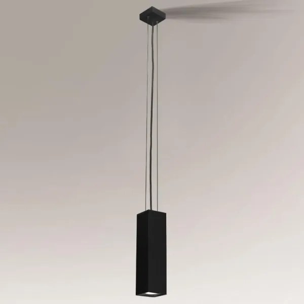 Shilo 5545 - Luster na lanku KOBE 1xGU10/15W/230V čierna