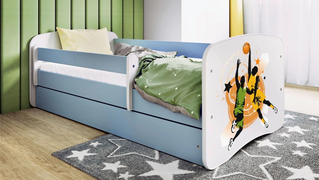 XXXLutz POSTEĽ PRE DETI A MLÁDEŽ 80/160 cm, modrá, biela MID.YOU - Detské izby - 002142000275
