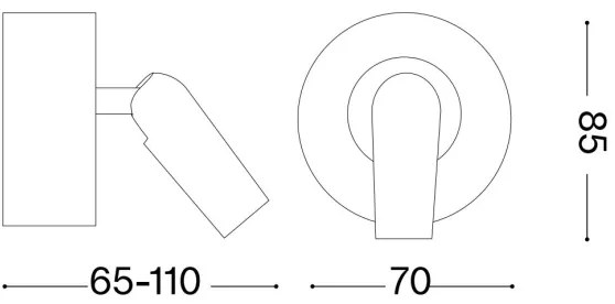 Ideal Lux - LED Nástenné bodové svietidlo BEAN LED/3W/230V CRI 90 lesklý chróm