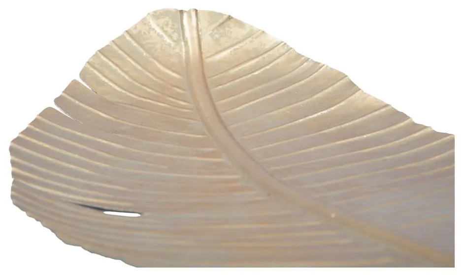 Dekorácia v zlatej farbe Mauro Ferretti Leaf, 55,5 × 18 cm