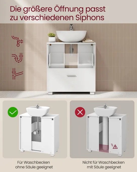 Skrinka pod umývadlo BBK520WB01