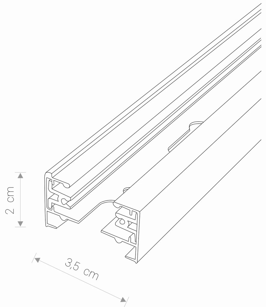 Svietidlo do lišty Nowodvorski 8327 PROFILE STORE LED 18 W 3000K čierna