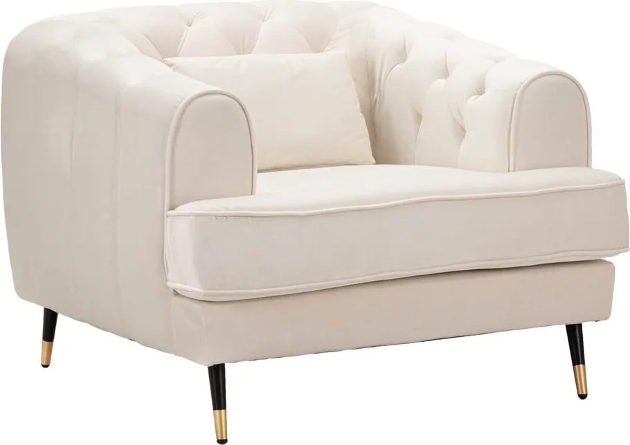 Krémové kreslo Praga – Mauro Ferretti