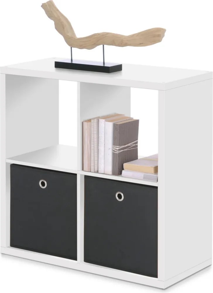 Regál Max, 2x2 priehradky, biely