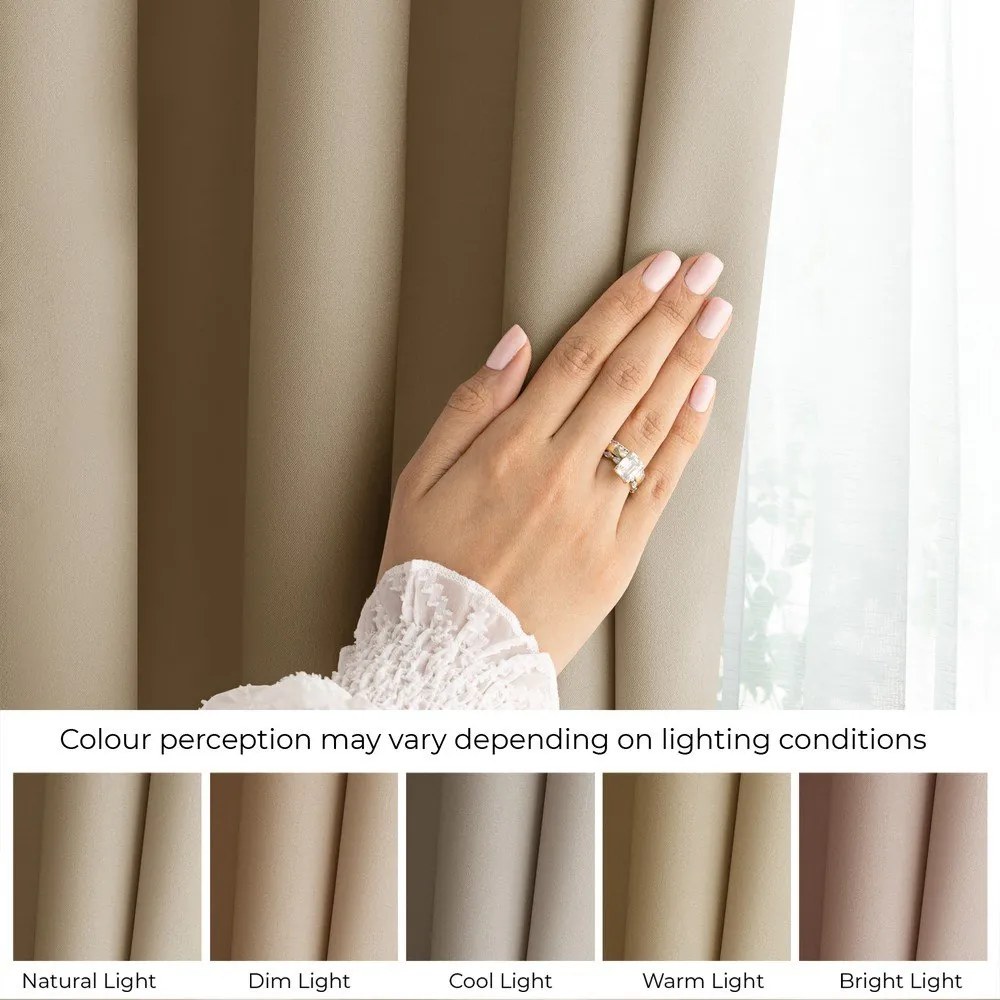 Béžový dimout záves 140x250 cm Carli Tie – Restilo