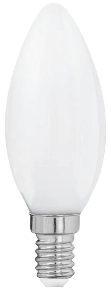 EGLO Úsporná LED žiarovka, E14, C35, 7W, 806lm, 2700K, teplá biela
