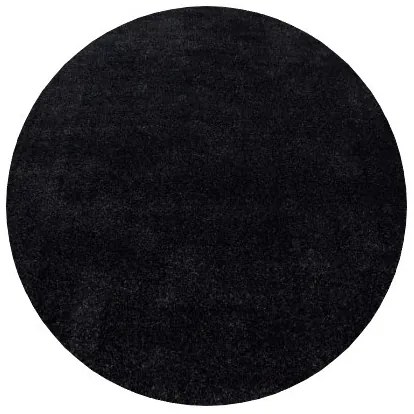 Ayyildiz, Kusový koberec Ata 7000 anthracite kruh, 200x200 (priemer) kruh, šedá, obývacia izba