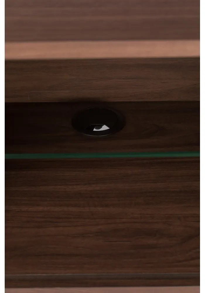 Hnedá komoda s posuvnými dvierkami Zuiver Barbier